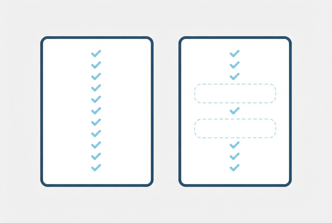 Two quotes compared with checkmarks and gaps in scope